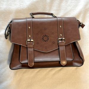 Faux Leather Vintage Backpack